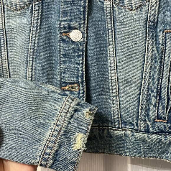 GARAGE - Classic Fit Denim Jacket - Shyla Blue - Size Small - Picture 5 of 6